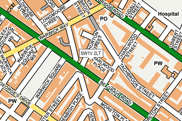 SW1V 2LT map - OS OpenMap – Local (Ordnance Survey)