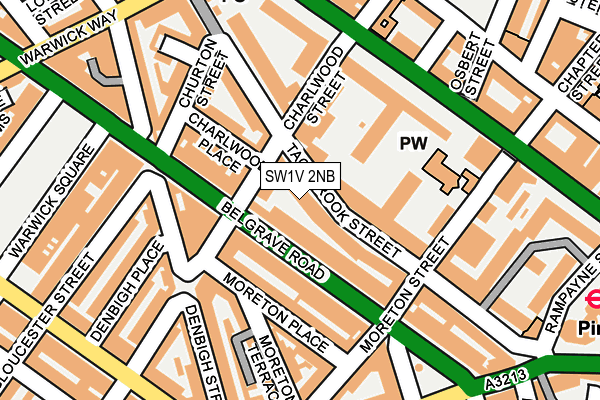 SW1V 2NB map - OS OpenMap – Local (Ordnance Survey)
