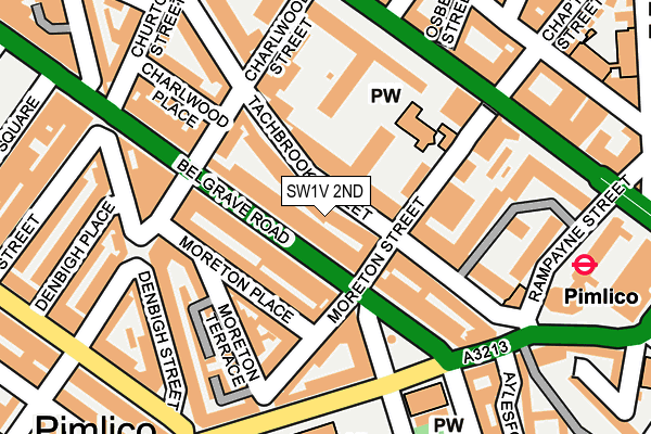 SW1V 2ND map - OS OpenMap – Local (Ordnance Survey)