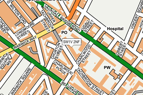 SW1V 2NF map - OS OpenMap – Local (Ordnance Survey)