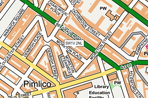 SW1V 2NL map - OS OpenMap – Local (Ordnance Survey)