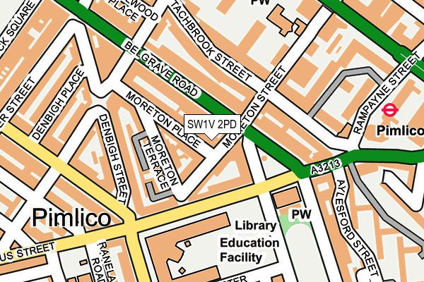 SW1V 2PD map - OS OpenMap – Local (Ordnance Survey)