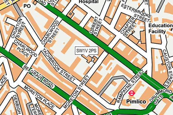 SW1V 2PS map - OS OpenMap – Local (Ordnance Survey)
