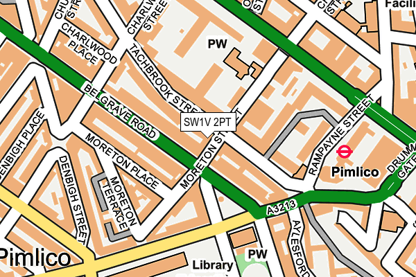 SW1V 2PT map - OS OpenMap – Local (Ordnance Survey)