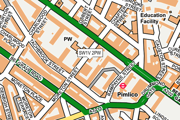 SW1V 2PW map - OS OpenMap – Local (Ordnance Survey)
