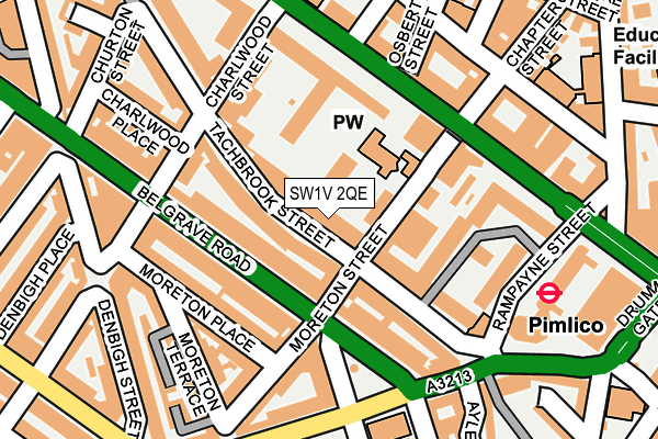 SW1V 2QE map - OS OpenMap – Local (Ordnance Survey)