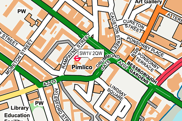 SW1V 2QW map - OS OpenMap – Local (Ordnance Survey)