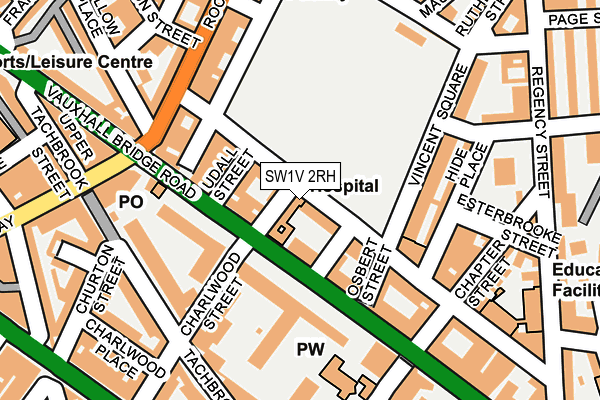 SW1V 2RH map - OS OpenMap – Local (Ordnance Survey)