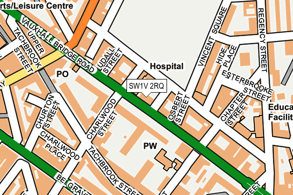 SW1V 2RQ map - OS OpenMap – Local (Ordnance Survey)
