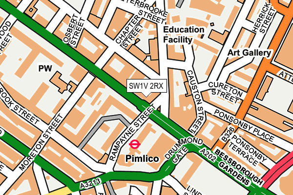 SW1V 2RX map - OS OpenMap – Local (Ordnance Survey)