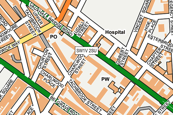 SW1V 2SU map - OS OpenMap – Local (Ordnance Survey)