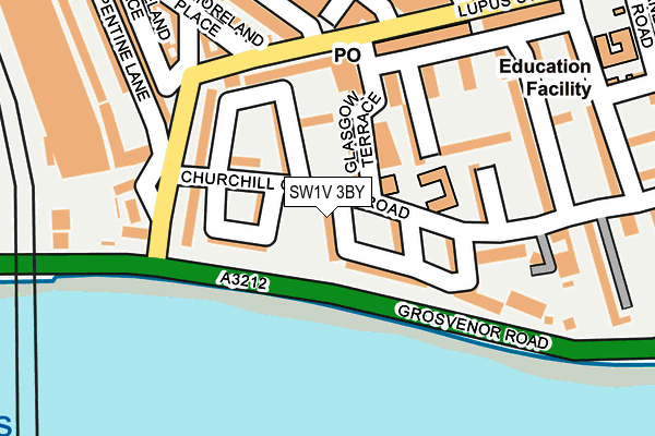 SW1V 3BY map - OS OpenMap – Local (Ordnance Survey)