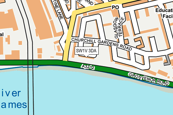 SW1V 3DA map - OS OpenMap – Local (Ordnance Survey)