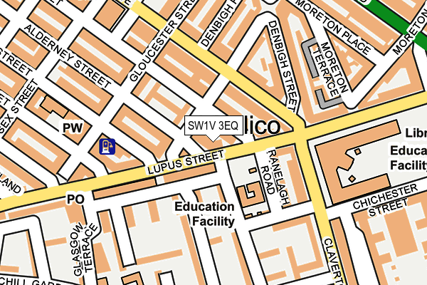 SW1V 3EQ map - OS OpenMap – Local (Ordnance Survey)