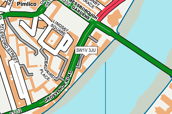 SW1V 3JU map - OS OpenMap – Local (Ordnance Survey)