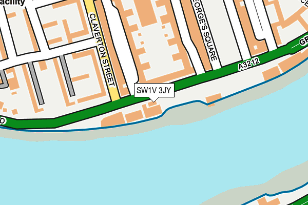 SW1V 3JY map - OS OpenMap – Local (Ordnance Survey)