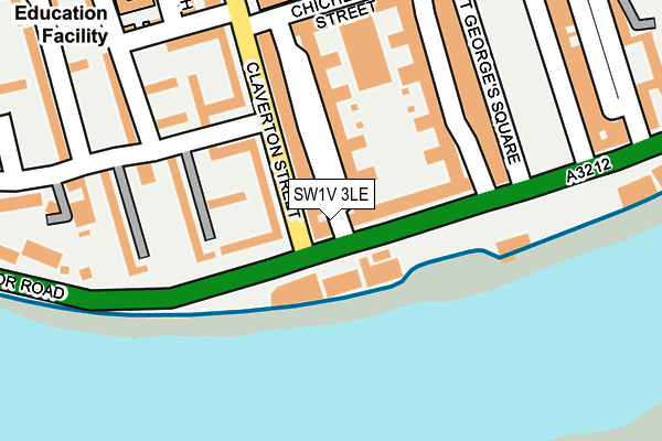 SW1V 3LE map - OS OpenMap – Local (Ordnance Survey)