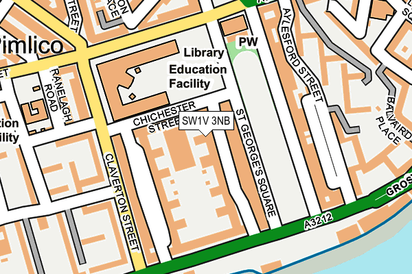 SW1V 3NB map - OS OpenMap – Local (Ordnance Survey)