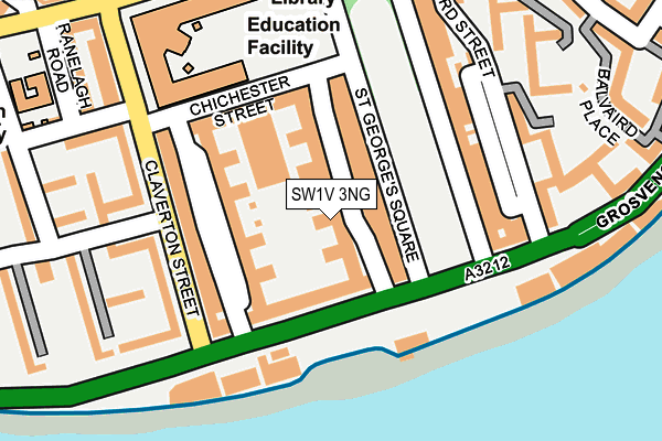 SW1V 3NG map - OS OpenMap – Local (Ordnance Survey)