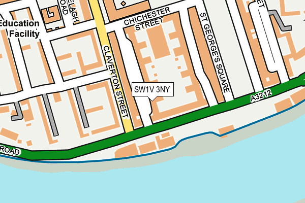 SW1V 3NY map - OS OpenMap – Local (Ordnance Survey)