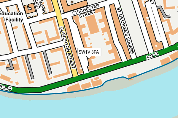 SW1V 3PA map - OS OpenMap – Local (Ordnance Survey)