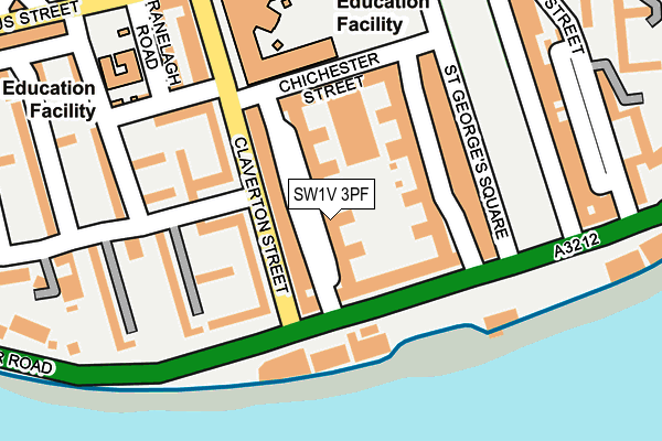 SW1V 3PF map - OS OpenMap – Local (Ordnance Survey)