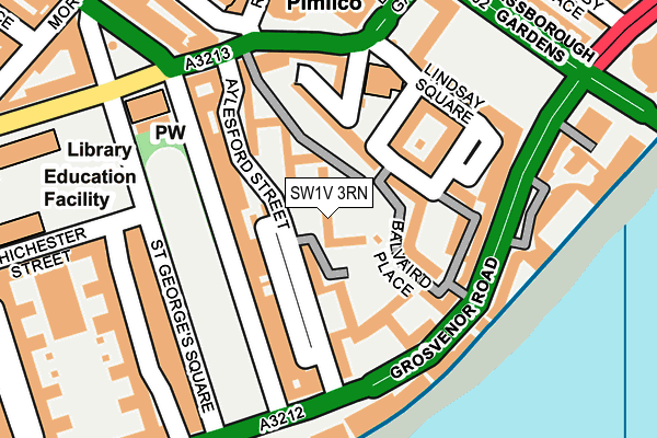 SW1V 3RN map - OS OpenMap – Local (Ordnance Survey)