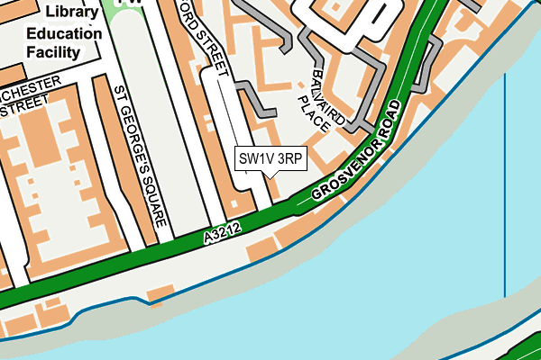 SW1V 3RP map - OS OpenMap – Local (Ordnance Survey)