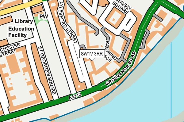 SW1V 3RR map - OS OpenMap – Local (Ordnance Survey)