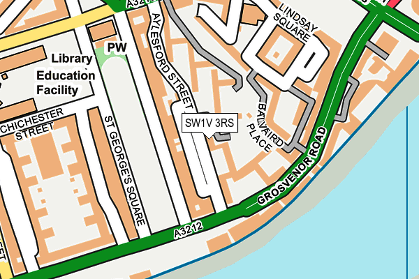 SW1V 3RS map - OS OpenMap – Local (Ordnance Survey)