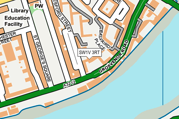 SW1V 3RT map - OS OpenMap – Local (Ordnance Survey)