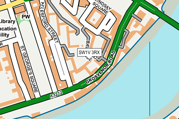 SW1V 3RX map - OS OpenMap – Local (Ordnance Survey)