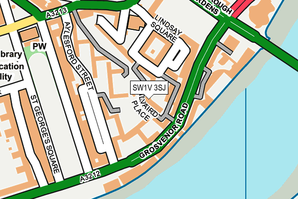 SW1V 3SJ map - OS OpenMap – Local (Ordnance Survey)