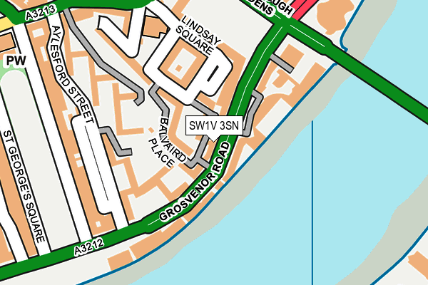 SW1V 3SN map - OS OpenMap – Local (Ordnance Survey)