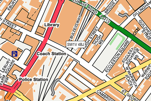 SW1V 4BJ map - OS OpenMap – Local (Ordnance Survey)