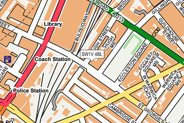 SW1V 4BL map - OS OpenMap – Local (Ordnance Survey)