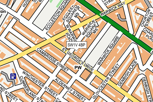 SW1V 4BP map - OS OpenMap – Local (Ordnance Survey)