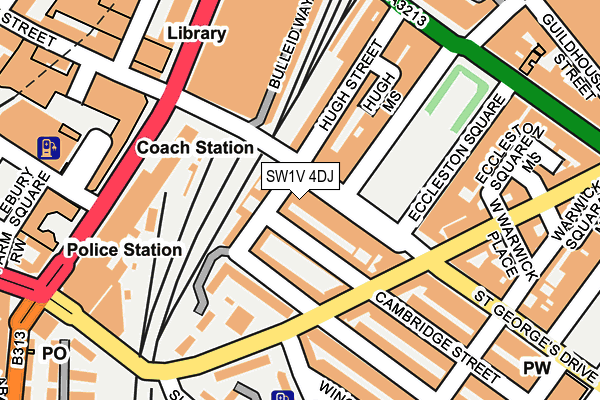 SW1V 4DJ map - OS OpenMap – Local (Ordnance Survey)