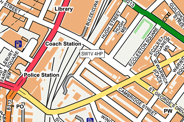 SW1V 4HP map - OS OpenMap – Local (Ordnance Survey)