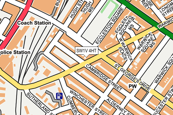 SW1V 4HT map - OS OpenMap – Local (Ordnance Survey)