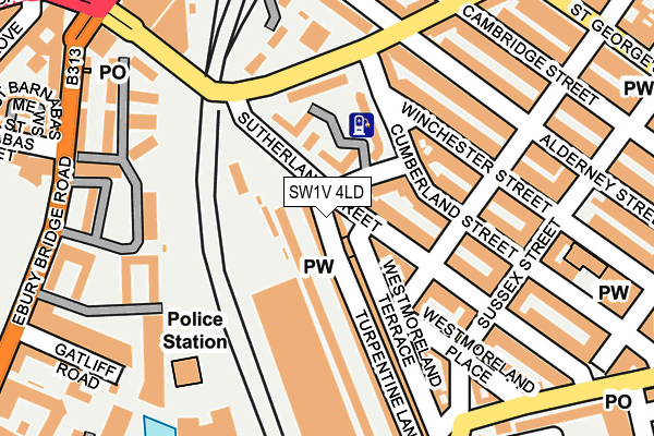 SW1V 4LD map - OS OpenMap – Local (Ordnance Survey)