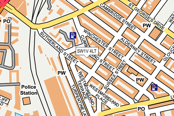 SW1V 4LT map - OS OpenMap – Local (Ordnance Survey)