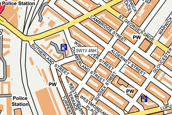 SW1V 4NH map - OS OpenMap – Local (Ordnance Survey)