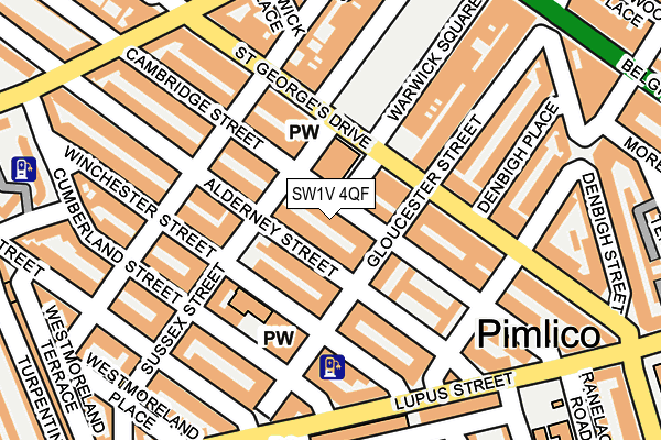 SW1V 4QF map - OS OpenMap – Local (Ordnance Survey)
