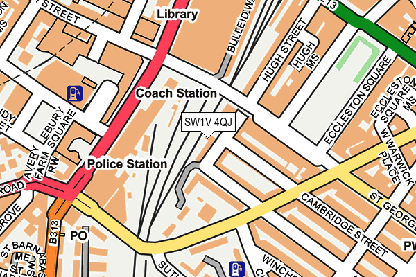 SW1V 4QJ map - OS OpenMap – Local (Ordnance Survey)