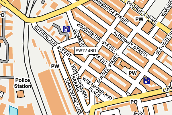 SW1V 4RD map - OS OpenMap – Local (Ordnance Survey)