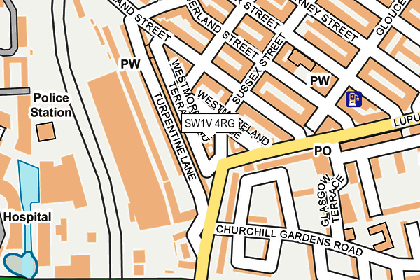 SW1V 4RG map - OS OpenMap – Local (Ordnance Survey)