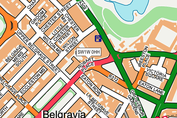 SW1W 0HH map - OS OpenMap – Local (Ordnance Survey)