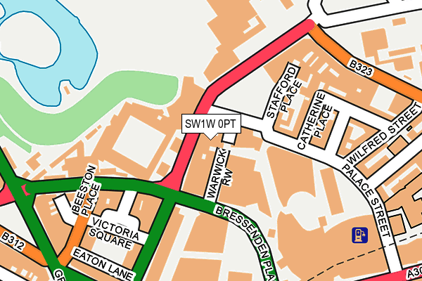 SW1W 0PT map - OS OpenMap – Local (Ordnance Survey)