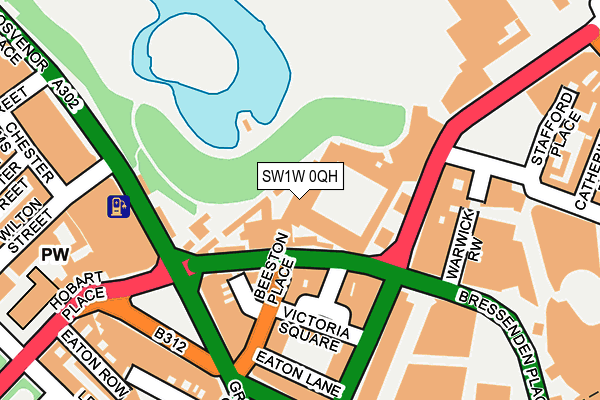 SW1W 0QH map - OS OpenMap – Local (Ordnance Survey)
